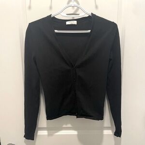 Aritzia Babaton V-Neck Cardigan - Black